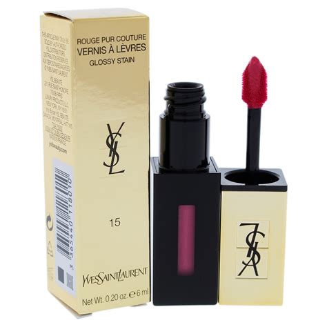 ysl rouge pur couture vernis à lèvres 22|YSL rouge lacquer.